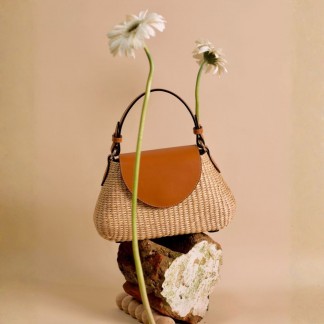 Túi Trăng nâu 25x8xH13cm